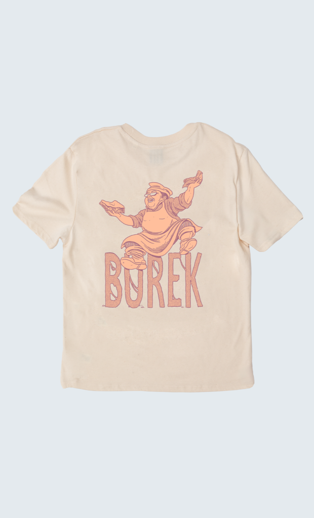 BUREK PREMIUM TEE – NATURAL RAW / PINK